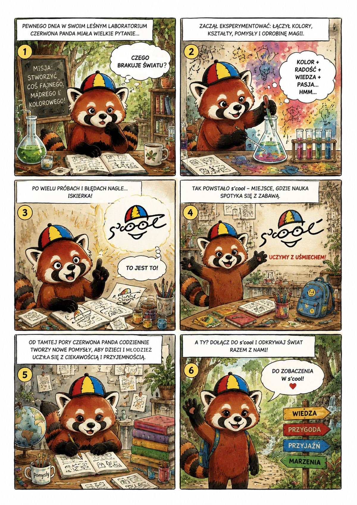 Komiks: Czerwona Panda odkrywa markę S'COOL